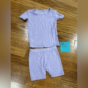Kyte BABY short sleeve PJ set in Taro